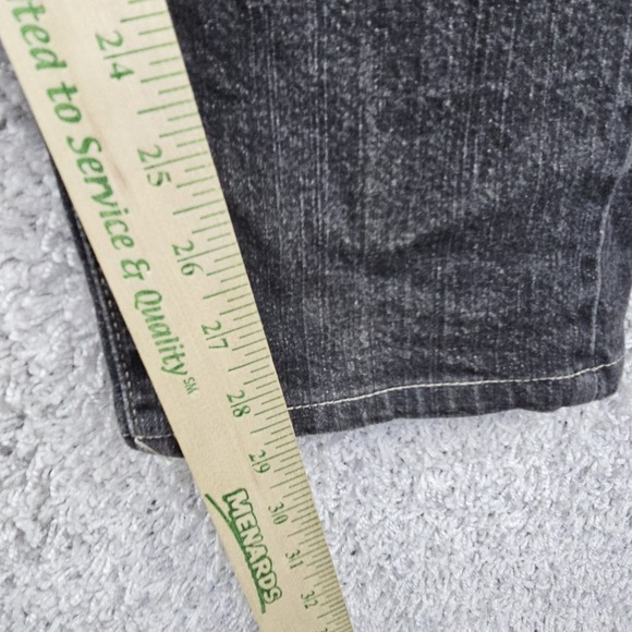 Calvin Klein Skinny Jeans Womens 14 Black Stretch Denim Distressed 38x29 - Picture 3 of 16